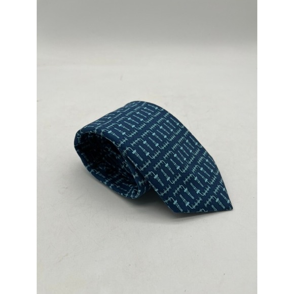Vineyard Vines Other - VINEYARD VINES [ CUSTOM COLLECTION ] Men's Tie Petrol‎ Blue 100% Silk 59"X3.5"